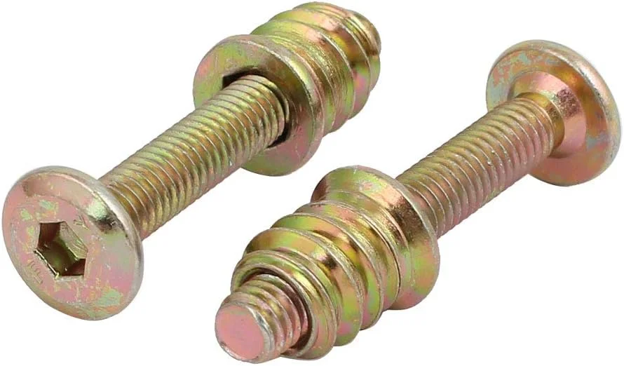 Aexit 10 عدد اتصالات اتصال دهنده مبلمان چوبی پیچ سوکت شش گوش M6x40mm به همراه مهره درج Aexit 10 عدد اتصالات اتصال دهنده مبلمان چوبی پیچ سوکت شش گوش M6x40mm به همراه مهره درج