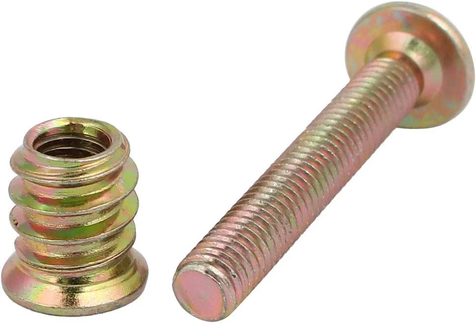 Aexit 10 عدد اتصالات اتصال دهنده مبلمان چوبی پیچ سوکت شش گوش M6x40mm به همراه مهره درج Aexit 10 عدد اتصالات اتصال دهنده مبلمان چوبی پیچ سوکت شش گوش M6x40mm به همراه مهره درج