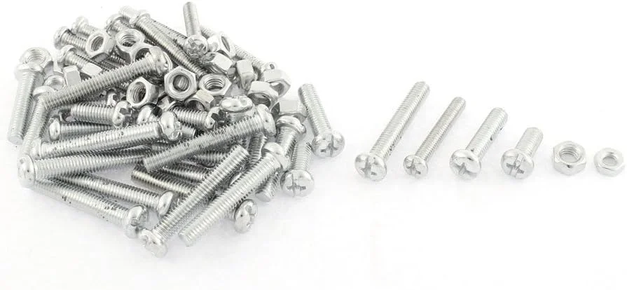 Aexit 76 (fastener) in 1 Phillips Pan Head Screw Bolts Nut Set (10ry717qf426) Hardware Kit