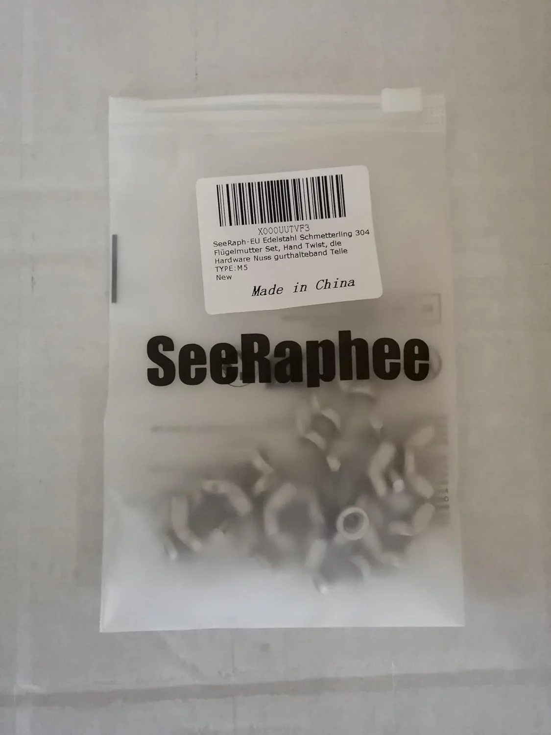 مجموعه مهره پروانه ای استیل 304 SeeRaphee، بست های مهره ای سخت افزاری با قابلیت سفت شدن با دست M5 Panxiang03 مجموعه مهره پروانه ای استیل 304 SeeRaphee، بست های مهره ای سخت افزاری با قابلیت سفت شدن با دست M5 Panxiang03