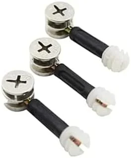 مجموعه 10 عددی اتصال دهنده مینی فیکس FURNEASER، شامل قفل بادامکی، پیچ و مهره از پیش نصب شده برای اتصال پنل های مبلمان و کمد مجموعه 10 عددی اتصال دهنده مینی فیکس FURNEASER، شامل قفل بادامکی، پیچ و مهره از پیش نصب شده برای اتصال پنل های مبلمان و کمد