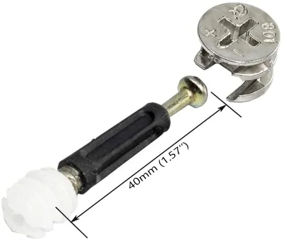 مجموعه 10 عددی اتصال دهنده مینی فیکس FURNEASER، شامل قفل بادامکی، پیچ و مهره از پیش نصب شده برای اتصال پنل های مبلمان و کمد مجموعه 10 عددی اتصال دهنده مینی فیکس FURNEASER، شامل قفل بادامکی، پیچ و مهره از پیش نصب شده برای اتصال پنل های مبلمان و کمد