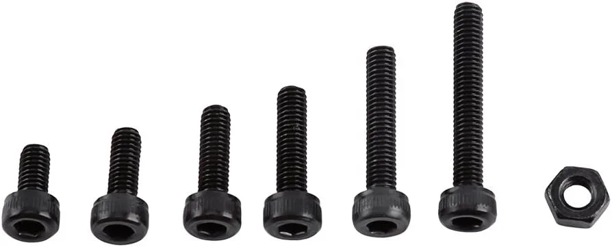 مجموعه 250 عددی پیچ و مهره M3 با سر استوانه ای شش گوش، واشرهای تخت، پیچ های استوانه ای با سر فولادی، واشرهای تخت و مهره های استاندارد (مدل A) مجموعه 250 عددی پیچ و مهره M3 با سر استوانه ای شش گوش، واشرهای تخت، پیچ های استوانه ای با سر فولادی، واشرهای تخت و مهره های استاندارد (مدل A)