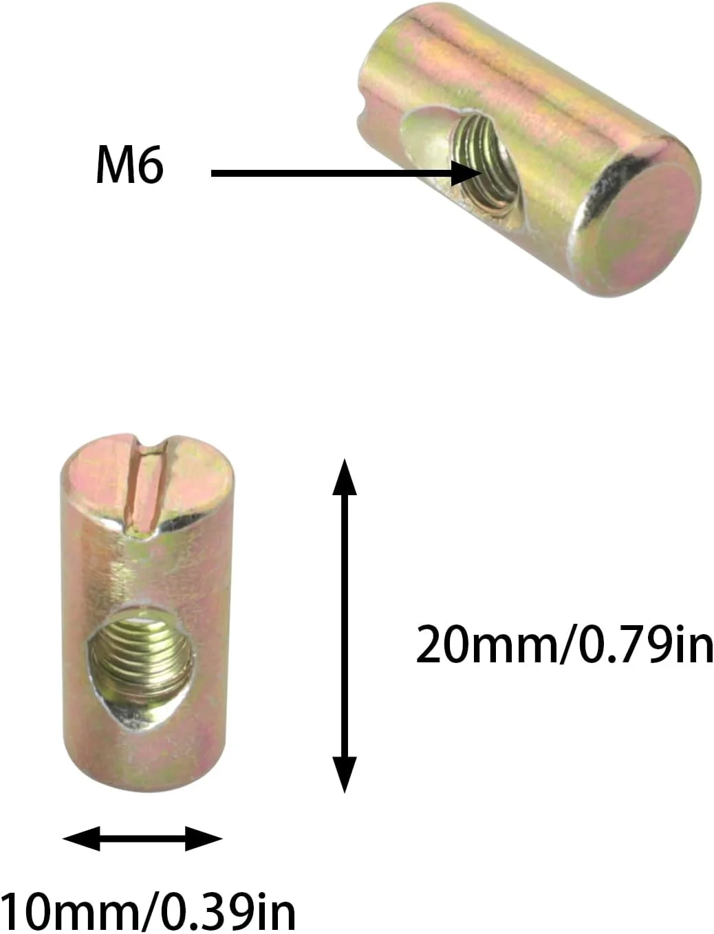 MEETOOT 10PCS Bucket Bolts One Tongue Groove Nut M6x20mm Trolley Screws Furniture Hardware Replacement Kit for Bookcase Closet Chair Attachment Reinforcement MEETOOT 10PCS Bucket Bolts One Tongue Groove Nut M6x20mm Trolley Screws Furniture Hardware Replacement Kit for Bookcase Closet Chair Attachment Reinforcement