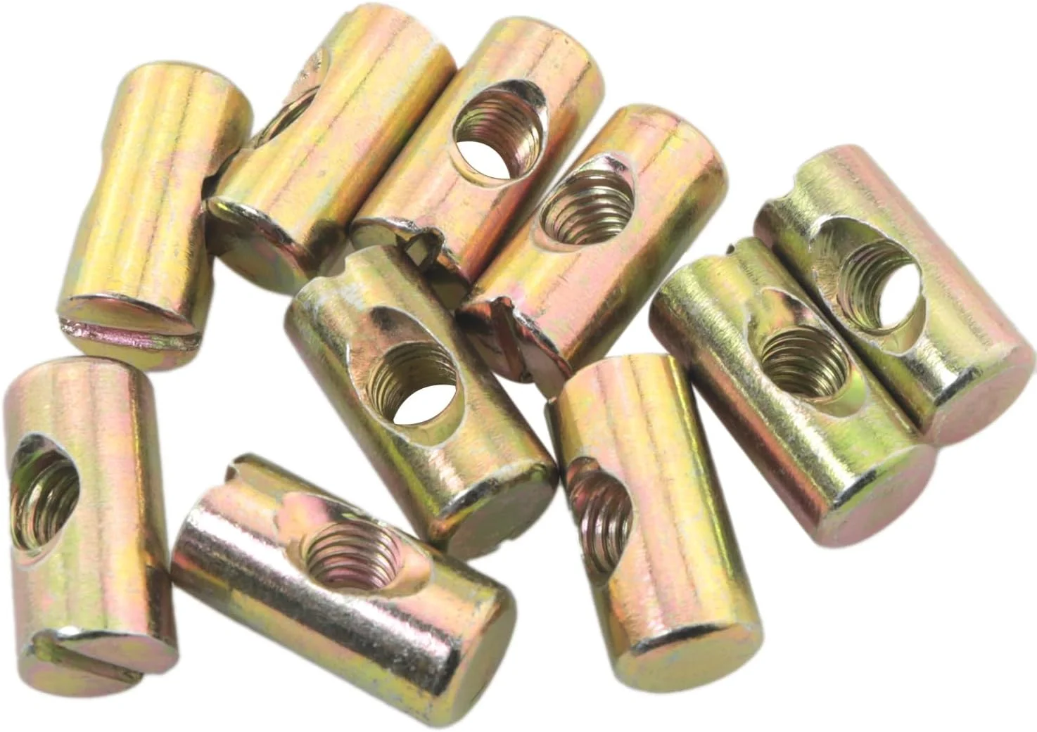 MEETOOT 10PCS Bucket Bolts One Tongue Groove Nut M6x20mm Trolley Screws Furniture Hardware Replacement Kit for Bookcase Closet Chair Attachment Reinforcement MEETOOT 10PCS Bucket Bolts One Tongue Groove Nut M6x20mm Trolley Screws Furniture Hardware Replacement Kit for Bookcase Closet Chair Attachment Reinforcement