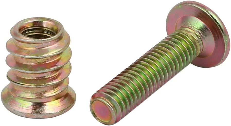 Aexit 10pcs (Home hardware) Wooded Furniture Connecting Fitting M6x25mm Hex Socket Bolt w (52ry414qf403) Insert Nut Aexit 10pcs (Home hardware) Wooded Furniture Connecting Fitting M6x25mm Hex Socket Bolt w (52ry414qf403) Insert Nut