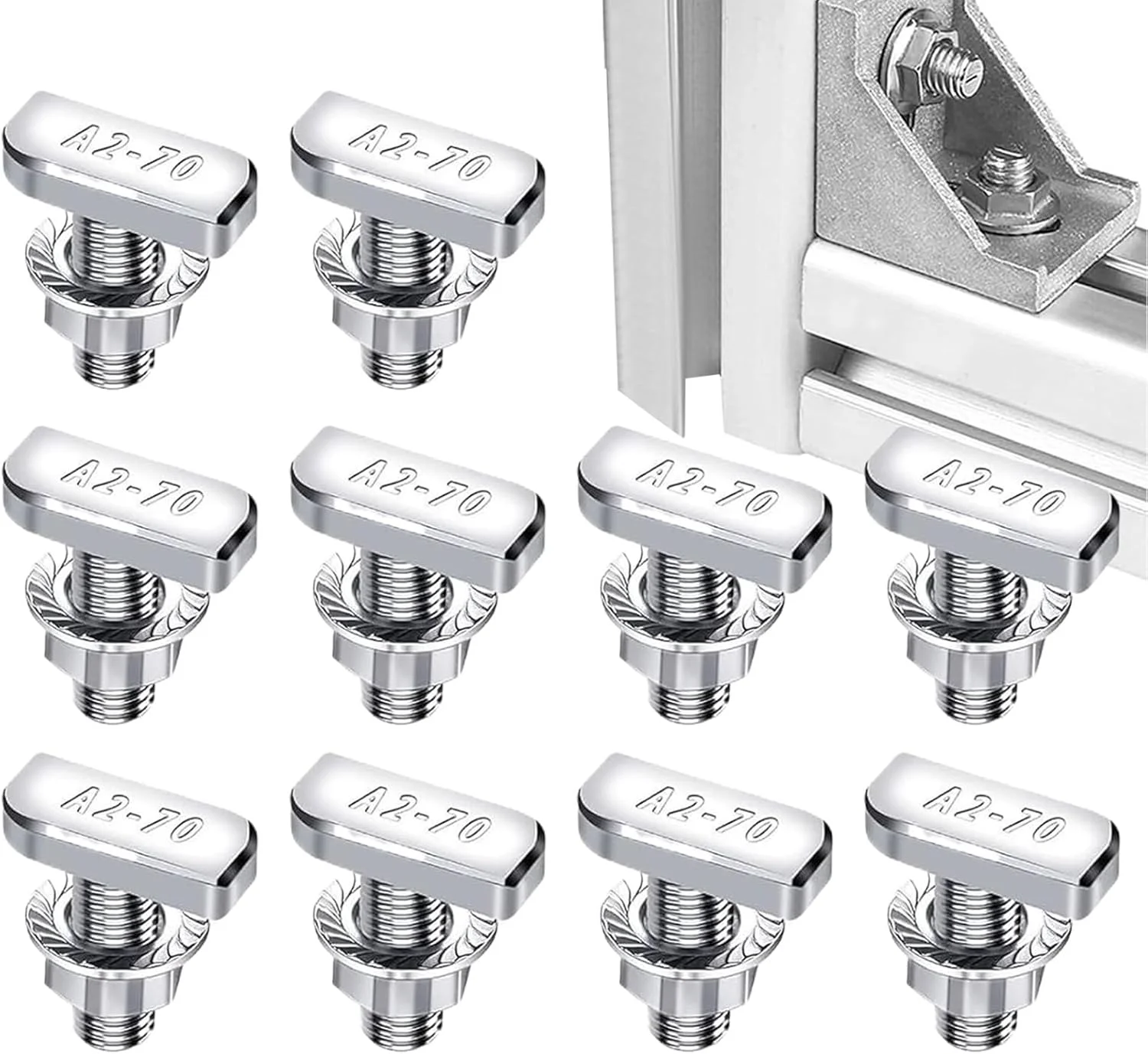 T Slot Bolts Kit - Hammer Head Sliding Screw T-Slot Bolts Nuts Set,Fastener Hardware for Workbench Door Mechanism Solar Panel Mounting Factory Equipment Construction Furniture T Slot Bolts Kit - Hammer Head Sliding Screw T-Slot Bolts Nuts Set,Fastener Hardware for Workbench Door Mechanism Solar Panel Mounting Factory Equipment Construction Furniture