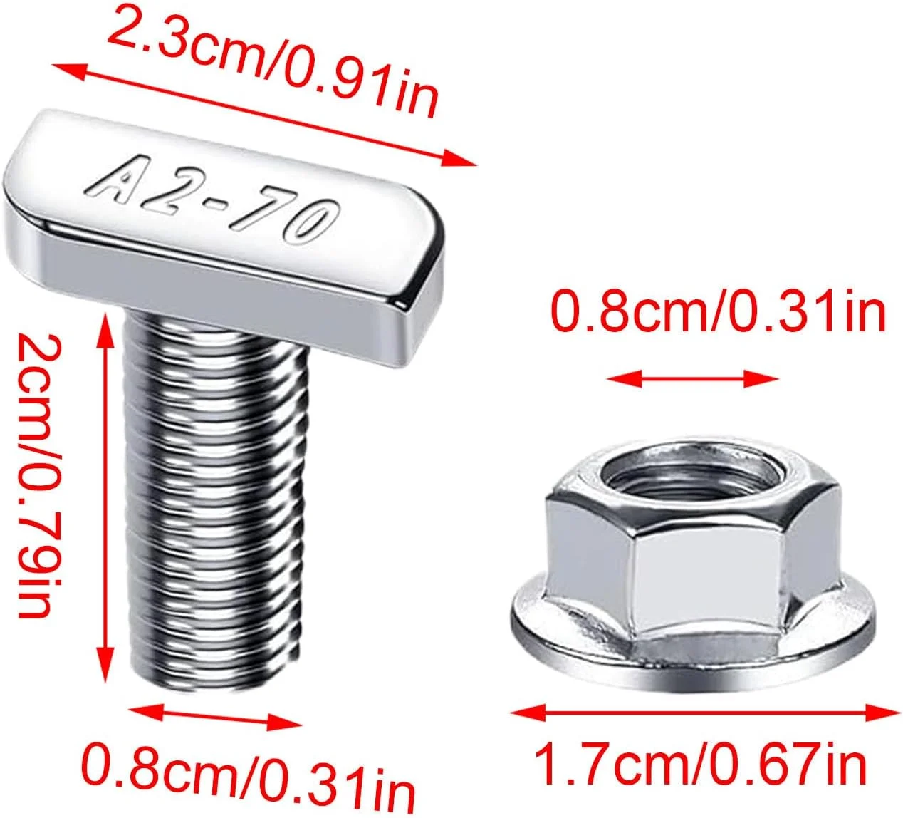 T-Slot Bolts Set - T Slot Bolts Nuts Hardware for Hammer Head - Heavy-Duty Hardware Screw for Track System Automotive Roof Rack Construction Workbench Installation T-Slot Bolts Set - T Slot Bolts Nuts Hardware for Hammer Head - Heavy-Duty Hardware Screw for Track System Automotive Roof Rack Construction Workbench Installation