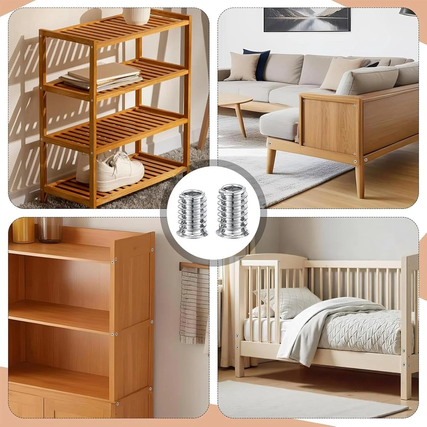 مجموعه مهره های سخت افزاری - مجموعه متنوع مهره برای مبلمان چوبی | سخت افزار خانگی، مجموعه بست های پیچ و مهره با آچار شش گوش برای چوب، تخته سه لایی، تخته فیبر مجموعه مهره های سخت افزاری - مجموعه متنوع مهره برای مبلمان چوبی | سخت افزار خانگی، مجموعه بست های پیچ و مهره با آچار شش گوش برای چوب، تخته سه لایی، تخته فیبر