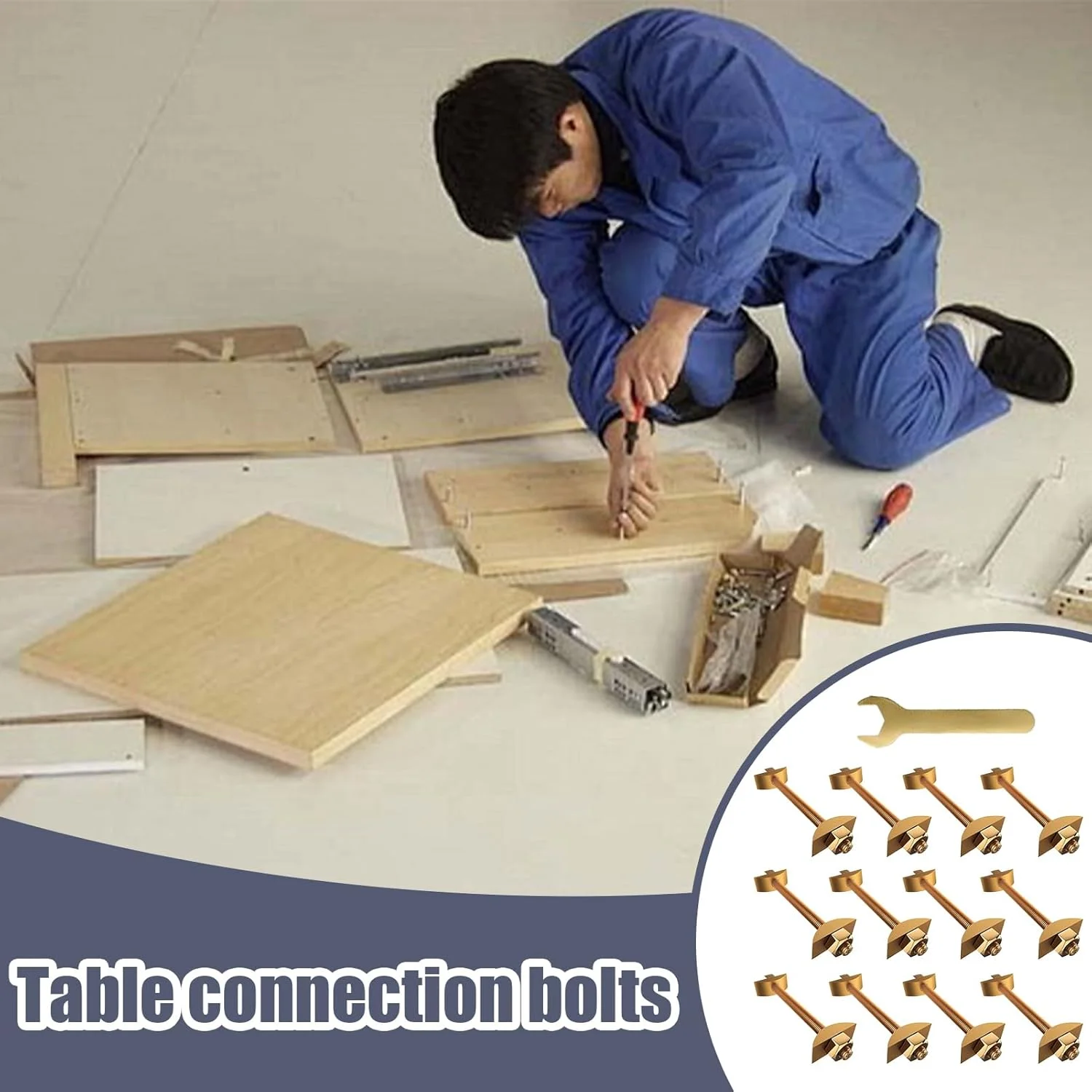 اتصالات مبلمان - اتصال دهنده بلوک قصابی M8x100 میلی متر - مجموعه 12 عددی پیچ و مهره فلزی برای اتصال اتصالات بلوک قصابی، قاب تخت خواب و قاب میز اتصالات مبلمان - اتصال دهنده بلوک قصابی M8x100 میلی متر - مجموعه 12 عددی پیچ و مهره فلزی برای اتصال اتصالات بلوک قصابی، قاب تخت خواب و قاب میز