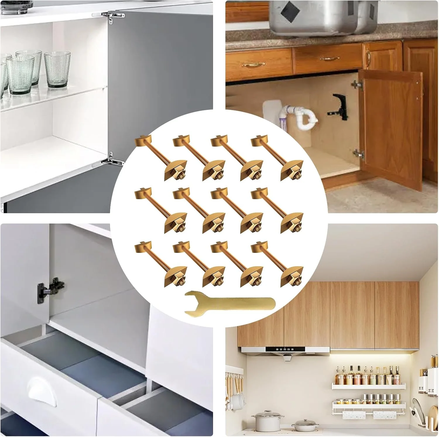 اتصالات مبلمان - اتصال دهنده بلوک قصابی M8x100 میلی متر - مجموعه 12 عددی پیچ و مهره فلزی برای اتصال اتصالات بلوک قصابی، قاب تخت خواب و قاب میز اتصالات مبلمان - اتصال دهنده بلوک قصابی M8x100 میلی متر - مجموعه 12 عددی پیچ و مهره فلزی برای اتصال اتصالات بلوک قصابی، قاب تخت خواب و قاب میز