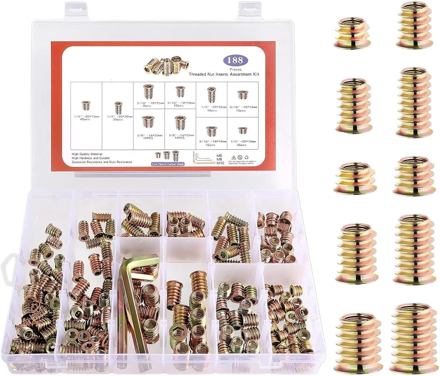 مجموعه مهره و پیچ و مهره رزوه ای، مهره های شش گوش برای مبلمان | سخت افزار خانگی، مجموعه پیچ و مهره با آچار شش گوش برای چوب، تخته سه لایی، تخته فیبر مجموعه مهره و پیچ و مهره رزوه ای، مهره های شش گوش برای مبلمان | سخت افزار خانگی، مجموعه پیچ و مهره با آچار شش گوش برای چوب، تخته سه لایی، تخته فیبر