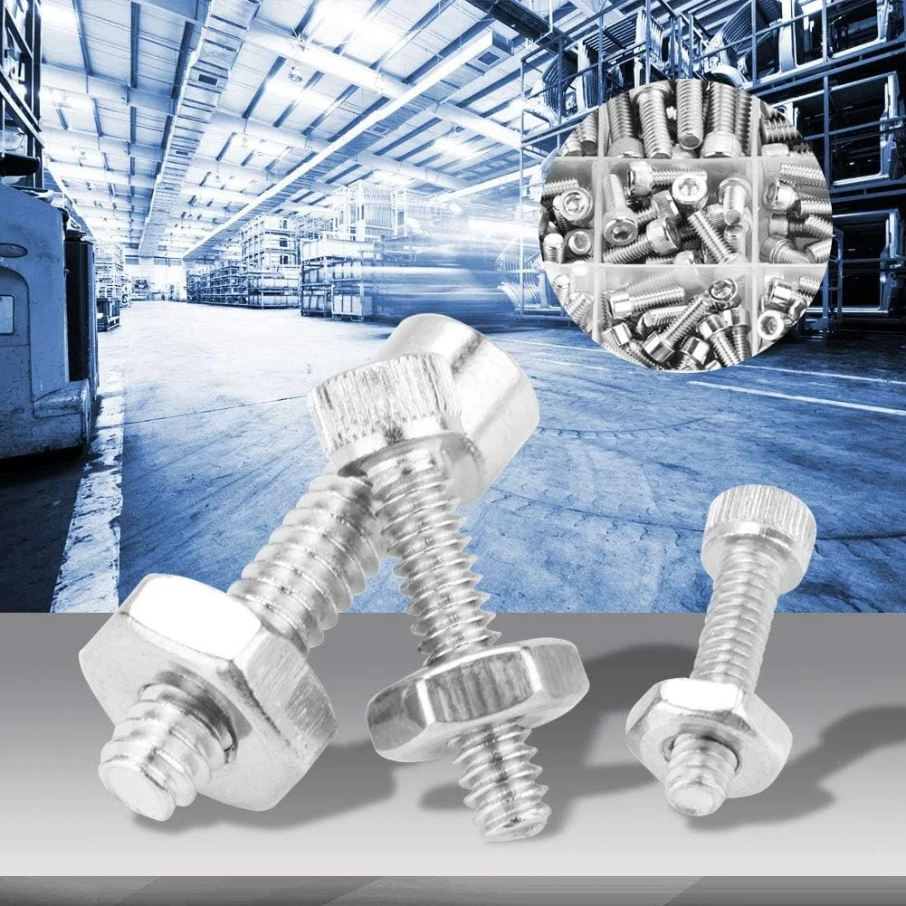 کیت پیچ و مهره، مجموعه پیچ و مهره، فولاد ضد زنگ 304 برای لوازم جانبی بست و سخت افزار بست کیت پیچ و مهره، مجموعه پیچ و مهره، فولاد ضد زنگ 304 برای لوازم جانبی بست و سخت افزار بست