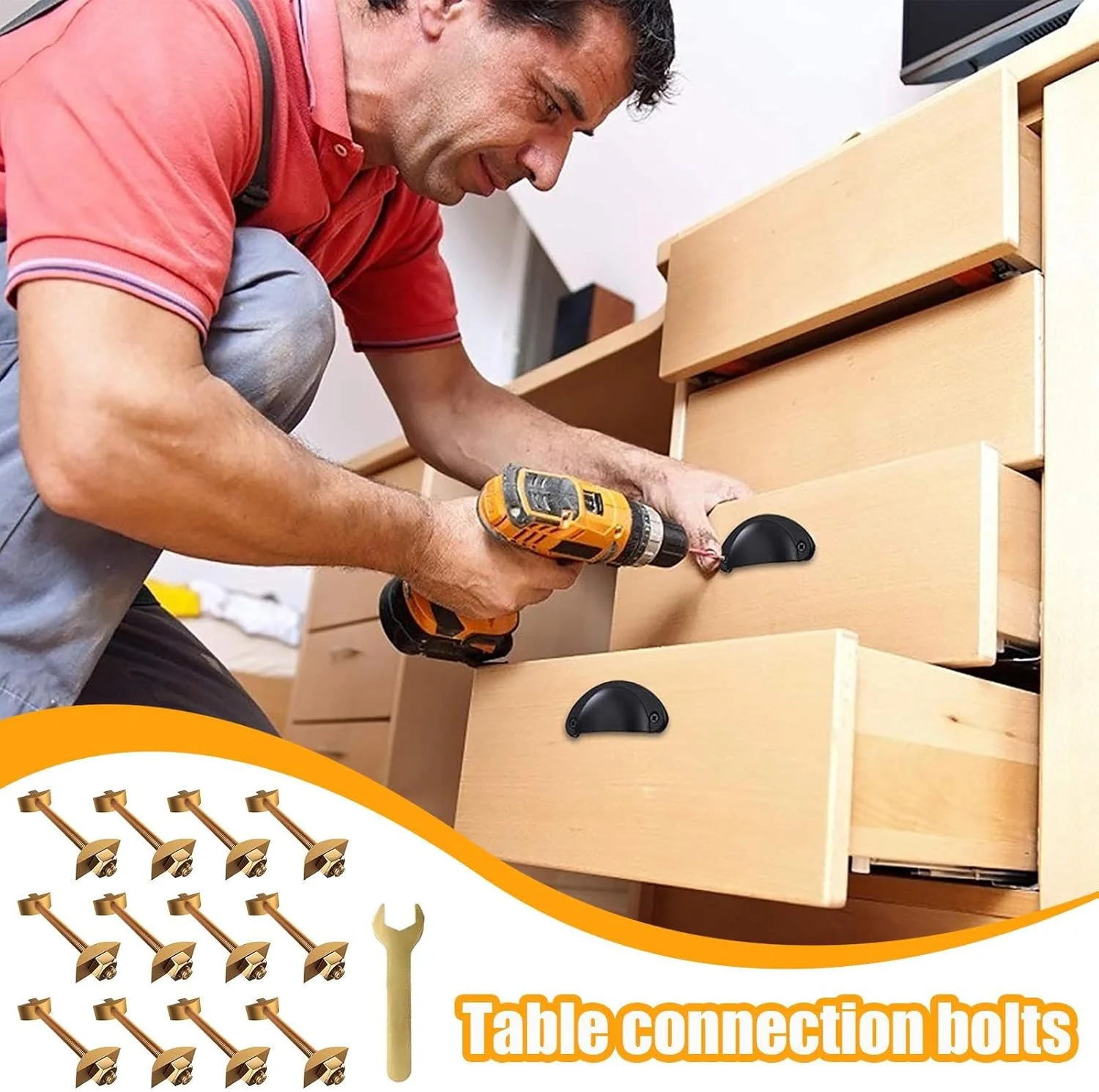 اتصالات مبلمان kinrguiyuez، کیت اتصال مبلمان M8x100 میلی متر - مجموعه 12 عددی مهره و پیچ سخت افزاری اتصالات فلزی برای اتصال بلوک قصابی، قاب تخت خواب و قاب میز اتصالات مبلمان kinrguiyuez، کیت اتصال مبلمان M8x100 میلی متر - مجموعه 12 عددی مهره و پیچ سخت افزاری اتصالات فلزی برای اتصال بلوک قصابی، قاب تخت خواب و قاب میز