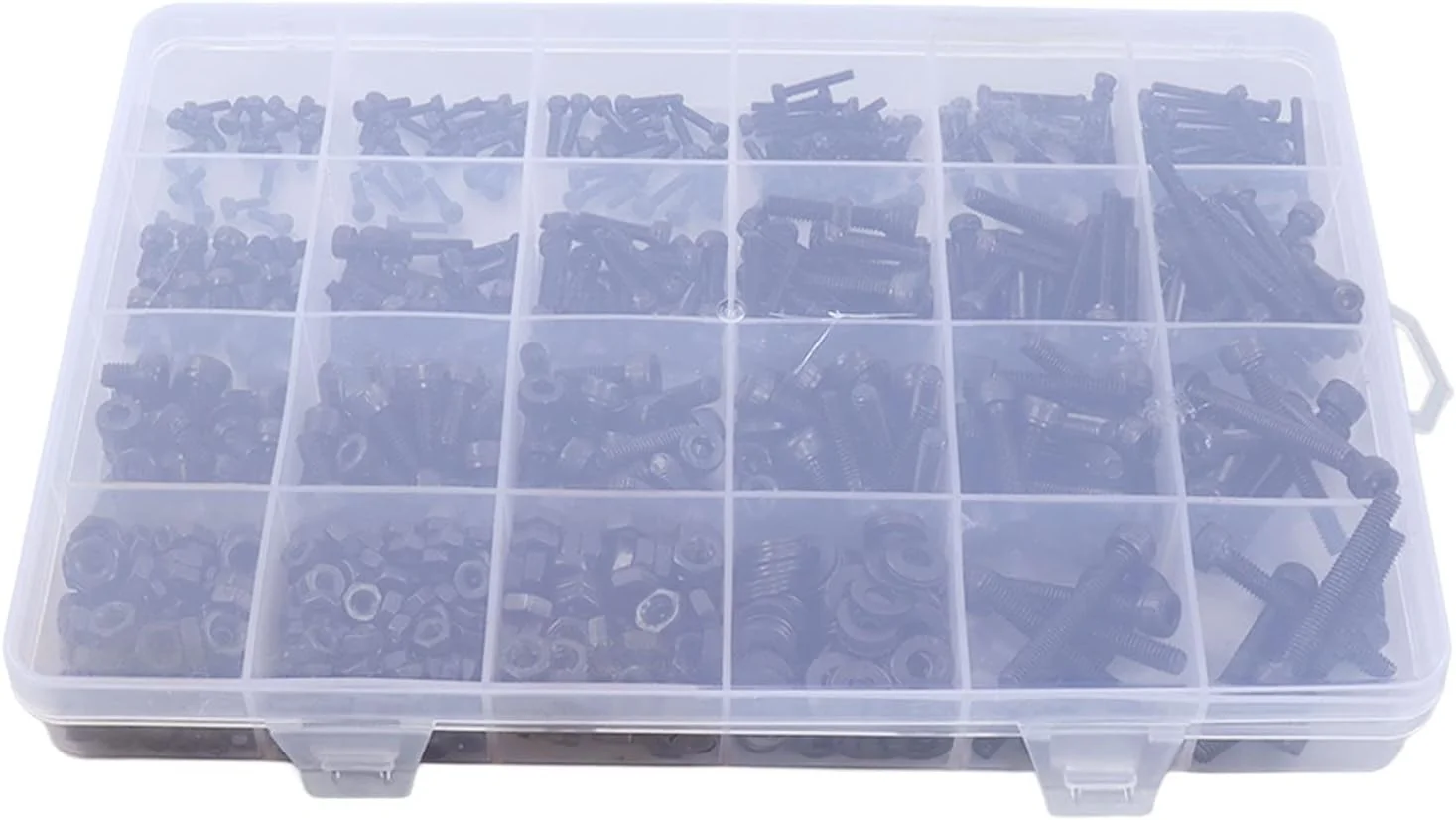 مجموعه 1203 عددی پیچ و مهره شش گوش، واشر تخت و آچار، مجموعه سخت افزاری، کیت بست فولادی کربنی پیچ شش گوش برای تعمیرات به همراه جعبه مجموعه 1203 عددی پیچ و مهره شش گوش، واشر تخت و آچار، مجموعه سخت افزاری، کیت بست فولادی کربنی پیچ شش گوش برای تعمیرات به همراه جعبه