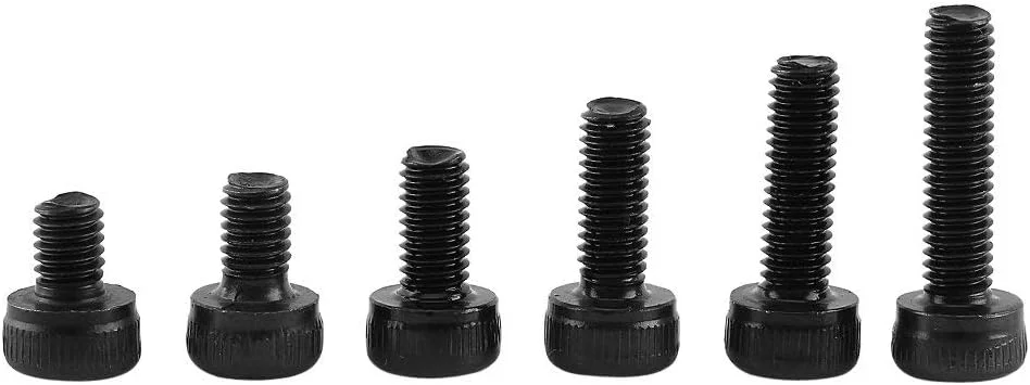 مجموعه 300 عددی پیچ، مهره و واشر فولادی آلیاژی مشکی M3، کیت سخت افزاری جایگزین، پیچ و مهره سوکت شش گوش با مهره های شش گوش و واشر (A)