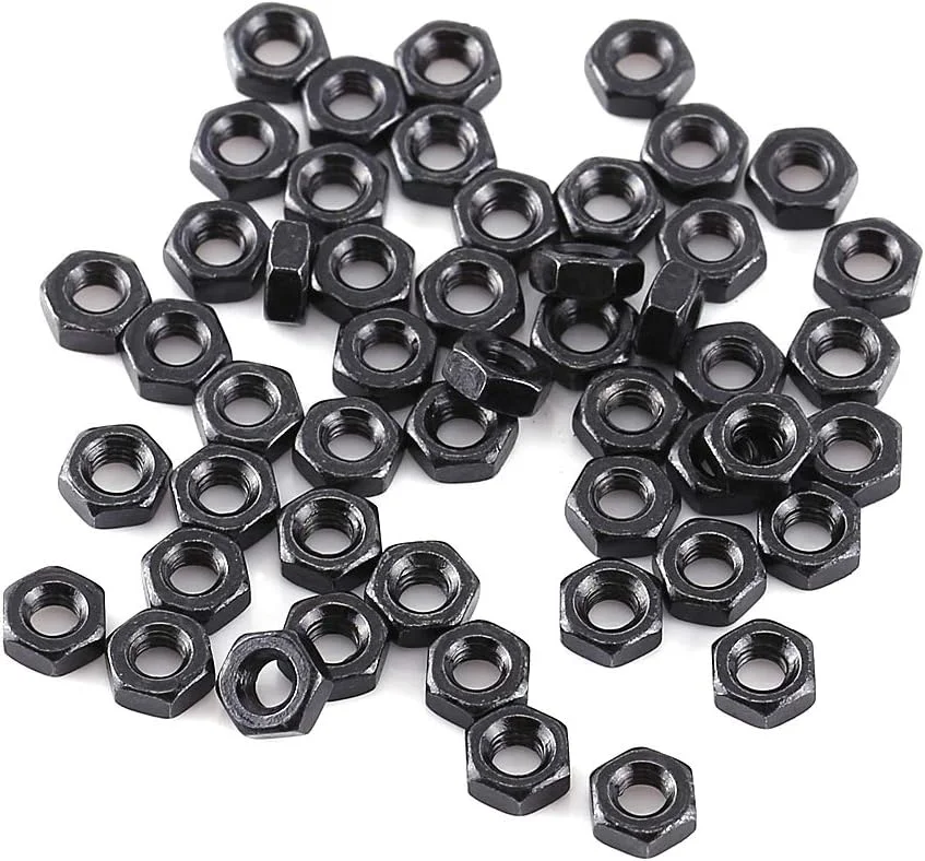 مجموعه 300 عددی پیچ، مهره و واشر فولادی آلیاژی مشکی M3، کیت سخت افزاری جایگزین، پیچ و مهره سوکت شش گوش با مهره های شش گوش و واشر (A)