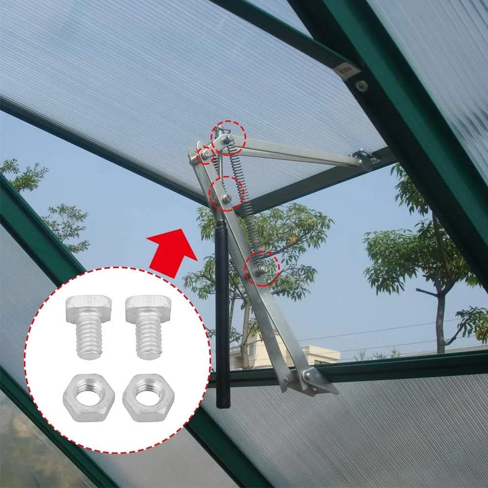 50 عدد مهره آلومینیومی + 50 عدد پیچ گلخانه ای سر بریده شده M6 x 12mm نقره ای 50 عدد مهره آلومینیومی + 50 عدد پیچ گلخانه ای سر بریده شده M6 x 12mm نقره ای