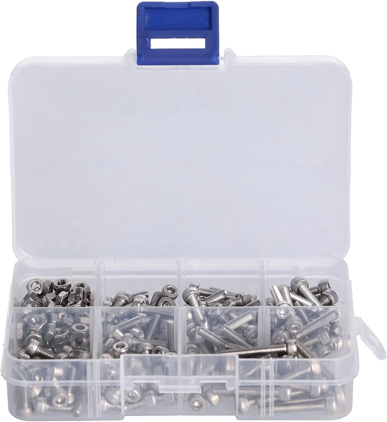 مجموعه مهره و پیچ، کیت مجموعه مهره و پیچ، مجموعه اتصالات سر شش گوش استیل ضد زنگ 304، سخت افزار M3