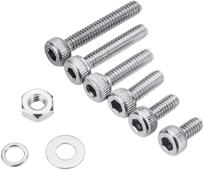 مجموعه پیچ و مهره سوکت شش گوش GDJmnbv، 600 عدد، فولاد ضد زنگ 304، مجموعه مهره و پیچ M2، کیت متنوع سر فنجانی، بست سخت افزاری مجموعه پیچ و مهره سوکت شش گوش GDJmnbv، 600 عدد، فولاد ضد زنگ 304، مجموعه مهره و پیچ M2، کیت متنوع سر فنجانی، بست سخت افزاری