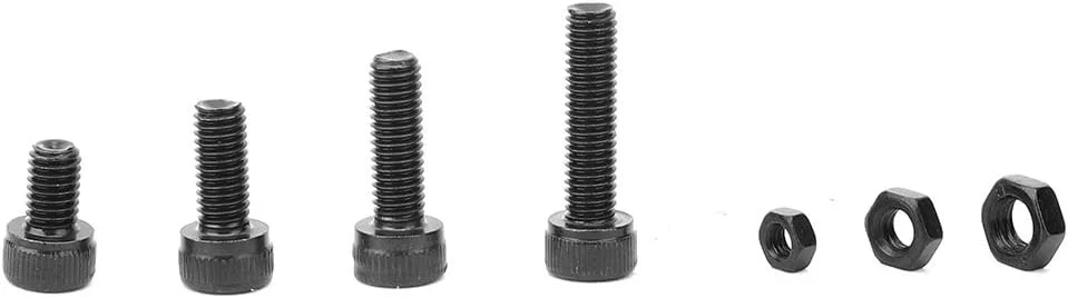 مجموعه 560 عددی پیچ و مهره شش گوش فولادی کربنی، اتصالات سخت افزاری صنعتی M3 M4 M5