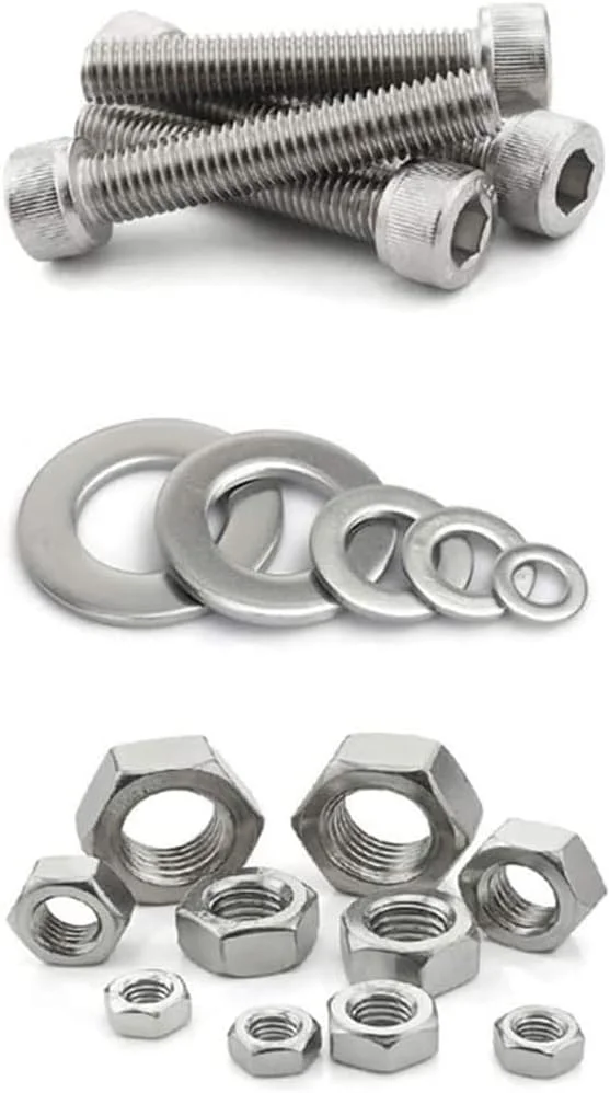 مجموعه 1080 عددی پیچ، مهره و واشر GQCKE، شامل پیچهای M3 M4 M5 استیل ضد زنگ با سر دکمهای و سوکت شش گوش، مجموعهای از کیتهای سختافزاری پیچ و مهره مجموعه 1080 عددی پیچ، مهره و واشر GQCKE، شامل پیچهای M3 M4 M5 استیل ضد زنگ با سر دکمهای و سوکت شش گوش، مجموعهای از کیتهای سختافزاری پیچ و مهره