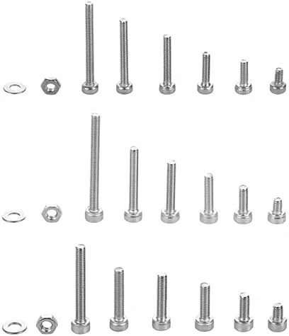 مجموعه 1080 عددی پیچ، مهره و واشر GQCKE، شامل پیچهای M3 M4 M5 استیل ضد زنگ با سر دکمهای و سوکت شش گوش، مجموعهای از کیتهای سختافزاری پیچ و مهره مجموعه 1080 عددی پیچ، مهره و واشر GQCKE، شامل پیچهای M3 M4 M5 استیل ضد زنگ با سر دکمهای و سوکت شش گوش، مجموعهای از کیتهای سختافزاری پیچ و مهره