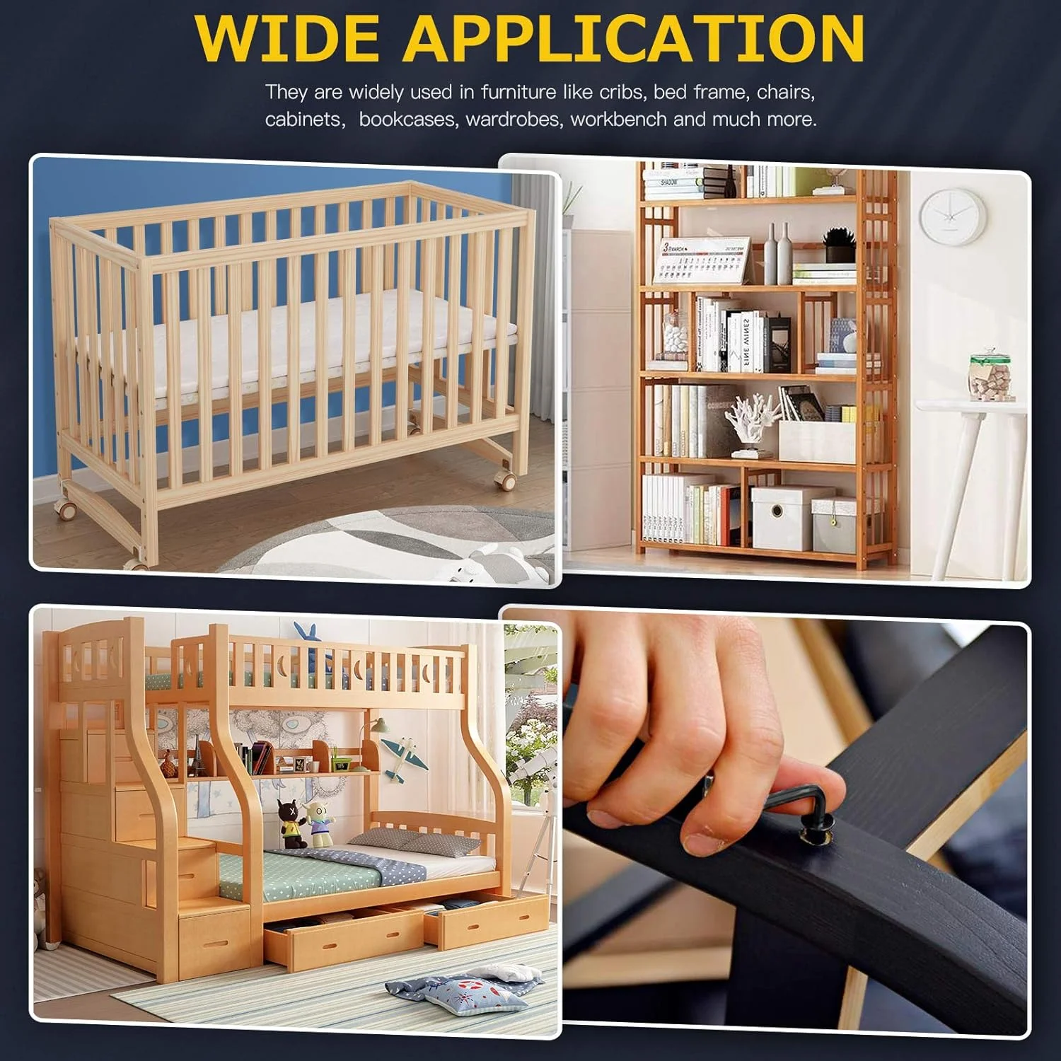 مجموعه پیچ و مهره استوانه ای Mardatt شامل ۸۵ عدد پیچ آلن مشکی در ۷ سایز M6x20mm/30mm/40mm/50mm/60mm/70mm/80mm، مناسب برای اتصال کمربند، چرم و مبلمان مجموعه پیچ و مهره استوانه ای Mardatt شامل ۸۵ عدد پیچ آلن مشکی در ۷ سایز M6x20mm/30mm/40mm/50mm/60mm/70mm/80mm، مناسب برای اتصال کمربند، چرم و مبلمان