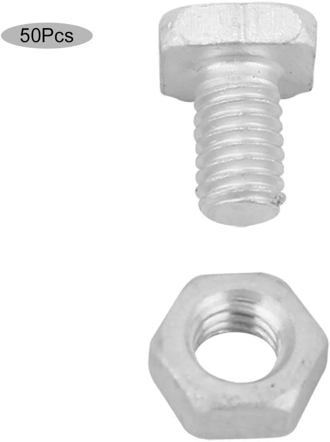 مهره و پیچ آلومینیومی، 50 ست مهره و پیچ گلخانه ای، سخت افزار جایگزین گلخانه ها برای ابزار گلخانه ها، نگهداری گلخانه ها مهره و پیچ آلومینیومی، 50 ست مهره و پیچ گلخانه ای، سخت افزار جایگزین گلخانه ها برای ابزار گلخانه ها، نگهداری گلخانه ها