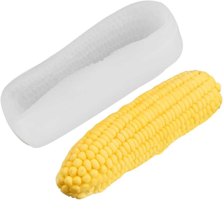 قالب سیلیکونی سه بعدی ذرت، قالب کیک طرح ذرت، لوازم پخت و پز آشپزخانه برای پودینگ، شیرینی، ژله، فوندانت، صابون، تزئین کیک، 7.3 اینچ