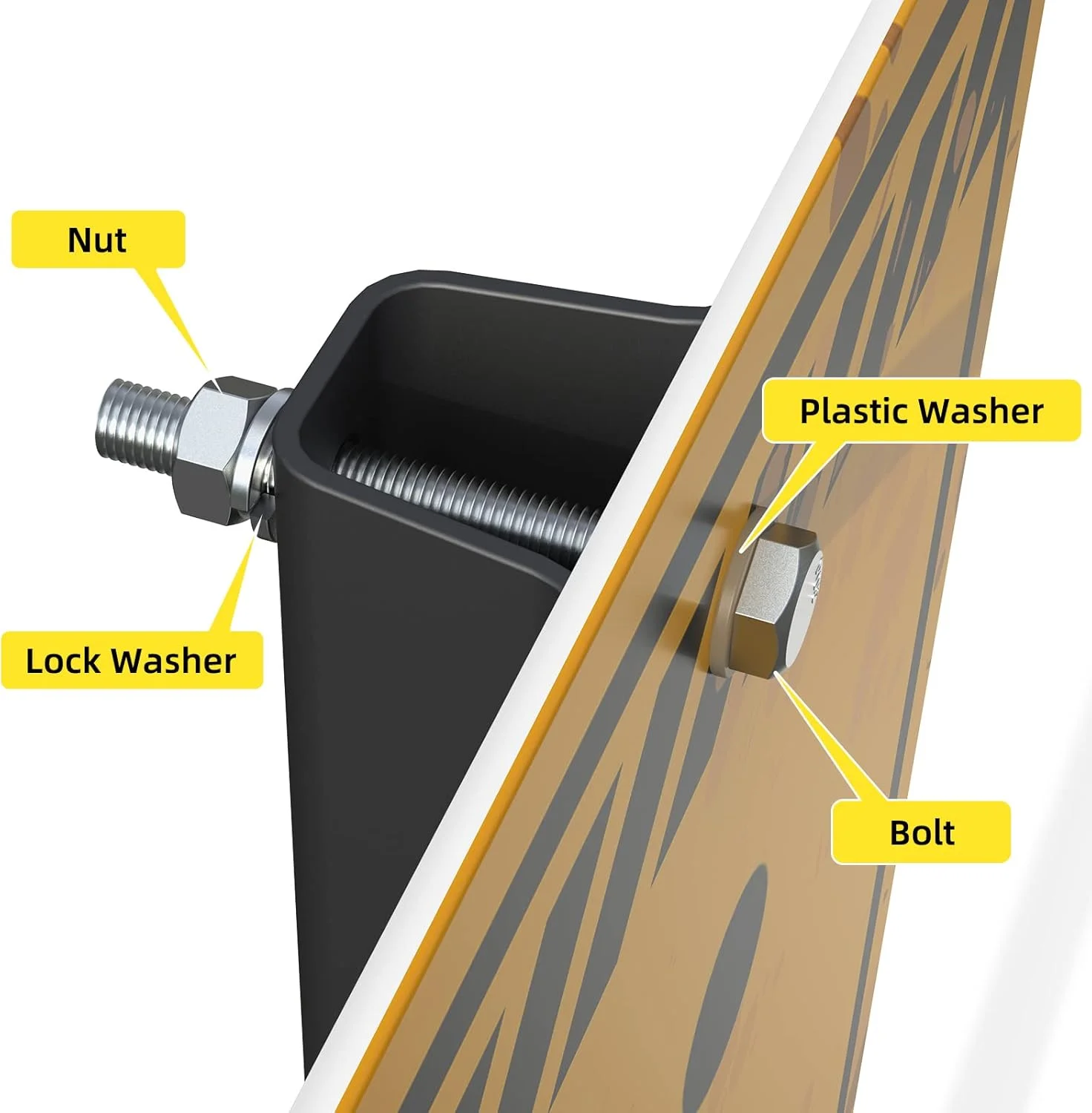 مجموعه 8 عددی اتصال دهنده پست KOPKIO از جنس استنلس استیل 304، سخت افزار نصب تابلو، پیچ و مهره های نصب تابلو، سخت افزار نصب تابلو برای پست کانال U مجموعه 8 عددی اتصال دهنده پست KOPKIO از جنس استنلس استیل 304، سخت افزار نصب تابلو، پیچ و مهره های نصب تابلو، سخت افزار نصب تابلو برای پست کانال U