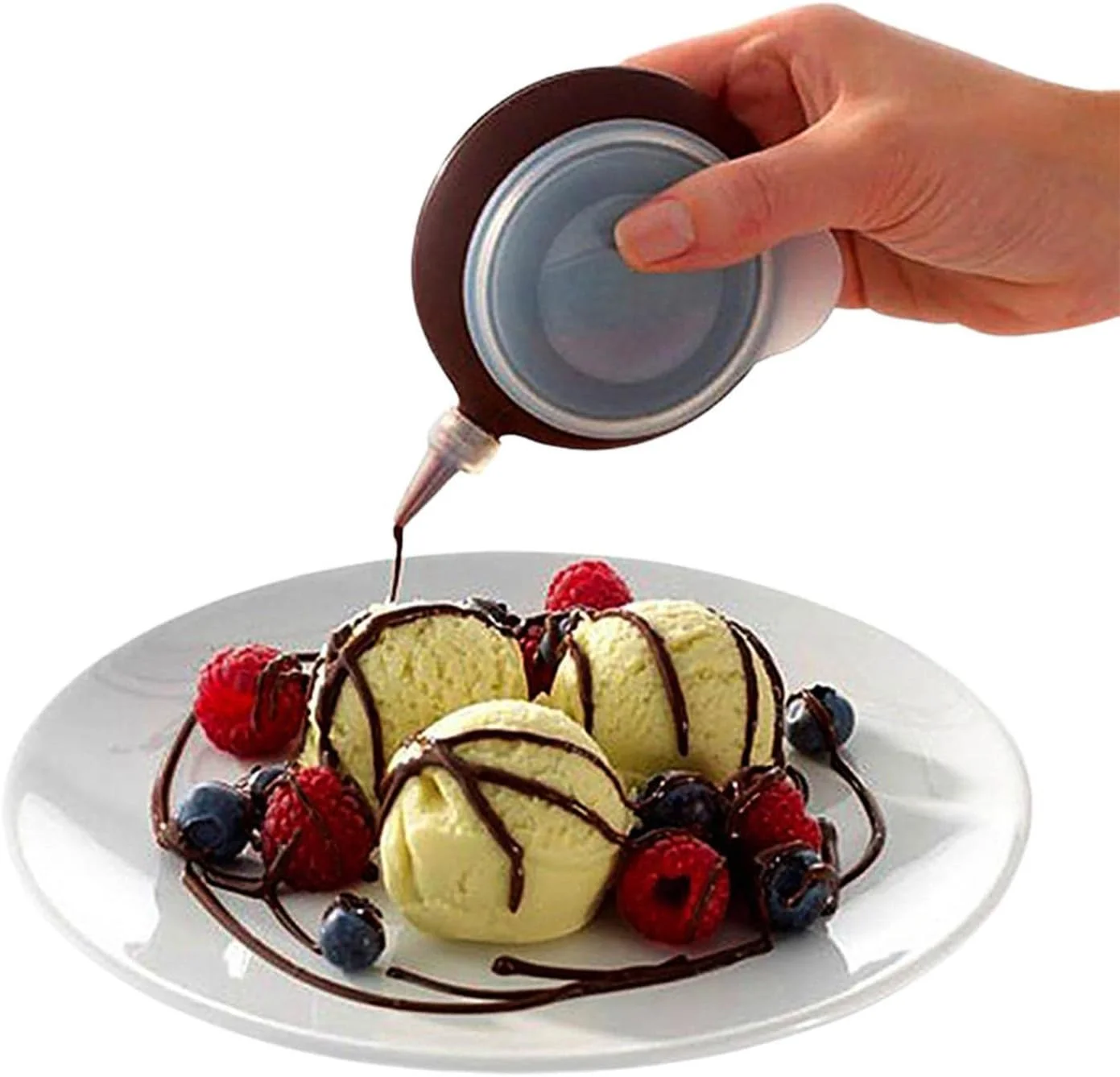 قیف سیلیکونی ماکارون، قیف بزرگ شیرینی پزی، قیف پخت و پز با 5 سری ماسوره، ابزار پخش کننده کره، ابزار فوندانت، لوازم تزئین کیک