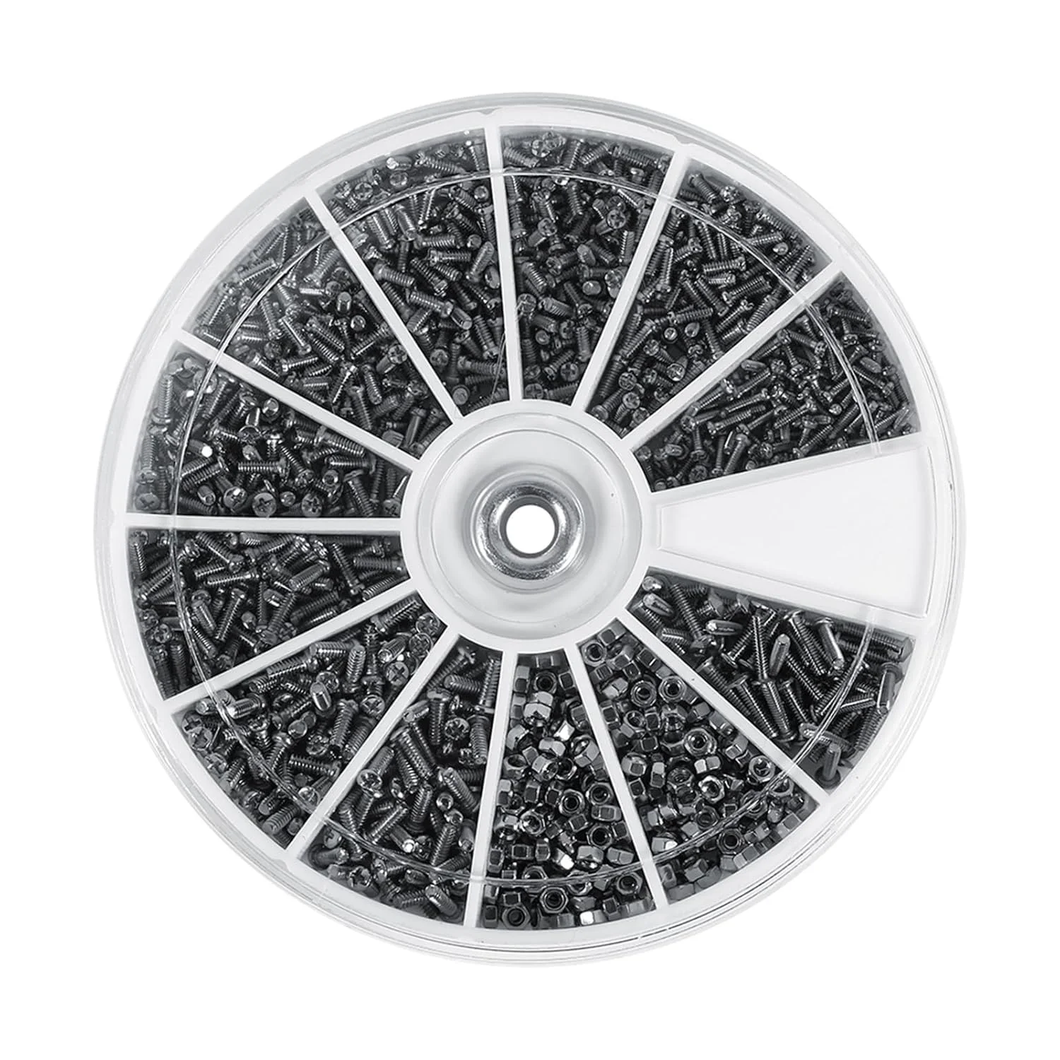 جعبه پیچ و مهره کوچک Jadeshay - مجموعه 600 عددی پیچ و مهره کوچک شامل 12 نوع پیچ و مهره با جعبه نگهدارنده، سایزهای M1 M1.2 M1.4 M1.6 مناسب برای ساعت و عینک جعبه پیچ و مهره کوچک Jadeshay - مجموعه 600 عددی پیچ و مهره کوچک شامل 12 نوع پیچ و مهره با جعبه نگهدارنده، سایزهای M1 M1.2 M1.4 M1.6 مناسب برای ساعت و عینک