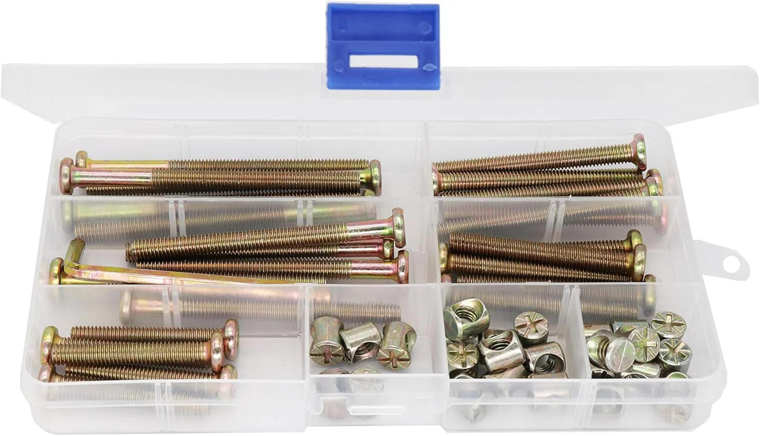 کیت جایگزینی سخت افزار پیچ تخت نوزاد cSeao، مجموعه 25 عددی مهره های استوانه ای سر سوکت درایو شش گوش m6x40mm/ 50mm/ 60mm/ 70mm/ 80mm برای تخت خواب، تاج تخت، صندلی و مبلمان کیت جایگزینی سخت افزار پیچ تخت نوزاد cSeao، مجموعه 25 عددی مهره های استوانه ای سر سوکت درایو شش گوش m6x40mm/ 50mm/ 60mm/ 70mm/ 80mm برای تخت خواب، تاج تخت، صندلی و مبلمان