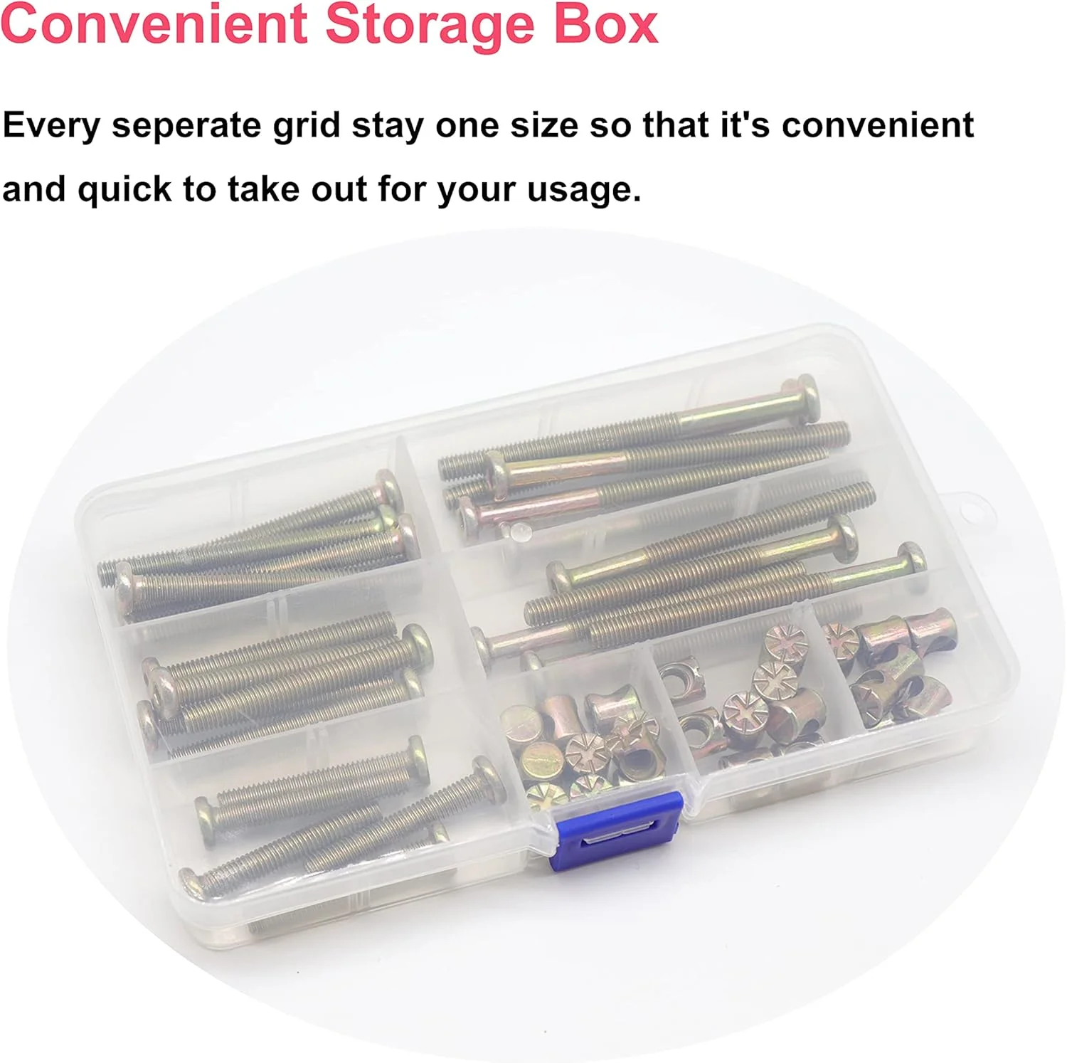 کیت جایگزینی سخت افزار پیچ تخت نوزاد cSeao، مجموعه 25 عددی مهره های استوانه ای سر سوکت درایو شش گوش m6x40mm/ 50mm/ 60mm/ 70mm/ 80mm برای تخت خواب، تاج تخت، صندلی و مبلمان کیت جایگزینی سخت افزار پیچ تخت نوزاد cSeao، مجموعه 25 عددی مهره های استوانه ای سر سوکت درایو شش گوش m6x40mm/ 50mm/ 60mm/ 70mm/ 80mm برای تخت خواب، تاج تخت، صندلی و مبلمان