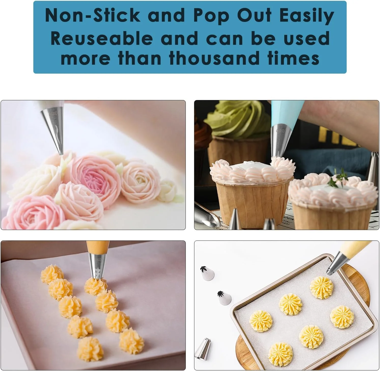 ست قیف ماسوره چین دار 7 عددی استیل ضد زنگ برای کاپ کیک، کلوچه، شیرینی و کیک، لوازم تزئین DIY، ست ماسوره و سر قیف شیرینی پزی ست قیف ماسوره چین دار 7 عددی استیل ضد زنگ برای کاپ کیک، کلوچه، شیرینی و کیک، لوازم تزئین DIY، ست ماسوره و سر قیف شیرینی پزی