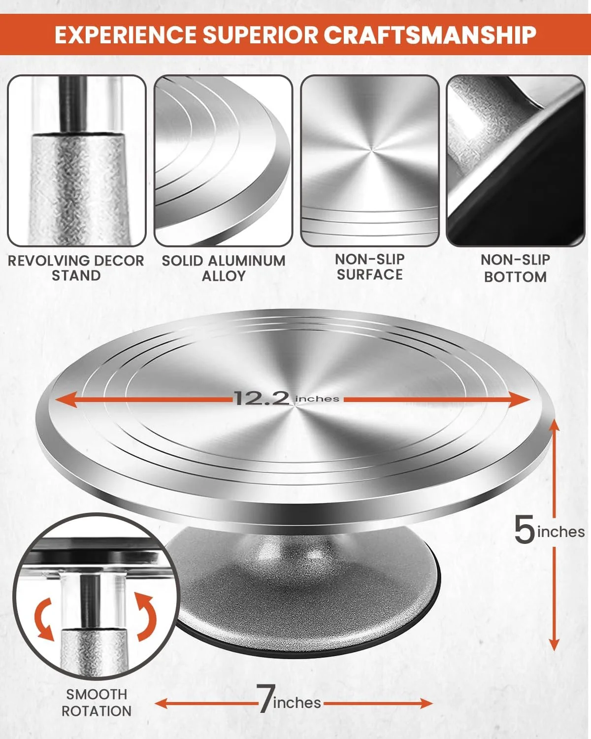 مجموعه ابزار تزئین کیک آلومینیومی RFAQK (آلومینیوم 250) مجموعه ابزار تزئین کیک آلومینیومی RFAQK (آلومینیوم 250)