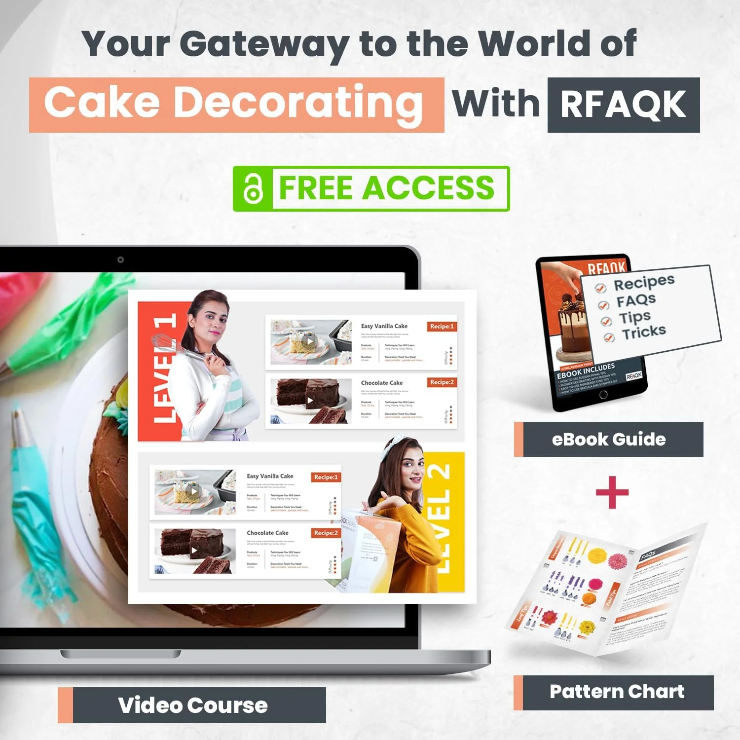 مجموعه 90 عددی قیف های ماسوره روسی RFAQK با جعبه نگهداری - کیت لوازم تزئین کیک - 54 عدد نازل شماره دار با کاربری آسان (28 روسی + 25 آیسینگ + 1 ماسوره توپی) - نمودار الگو، کتاب راهنمای الکترونیکی مجموعه 90 عددی قیف های ماسوره روسی RFAQK با جعبه نگهداری - کیت لوازم تزئین کیک - 54 عدد نازل شماره دار با کاربری آسان (28 روسی + 25 آیسینگ + 1 ماسوره توپی) - نمودار الگو، کتاب راهنمای الکترونیکی