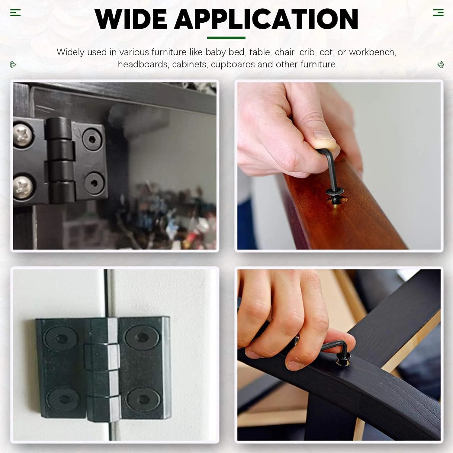 مجموعه 181 عددی پیچ و مهره مبلمان مشکی Keadic M6 شامل پیچهای آلن خور، مهرههای استوانهای، مهرههای چوبی، مهرههای تی چهار چنگالی و مهرههای فلنجی برای تخت نوزاد، تخت خواب، میز و گهواره مجموعه 181 عددی پیچ و مهره مبلمان مشکی Keadic M6 شامل پیچهای آلن خور، مهرههای استوانهای، مهرههای چوبی، مهرههای تی چهار چنگالی و مهرههای فلنجی برای تخت نوزاد، تخت خواب، میز و گهواره