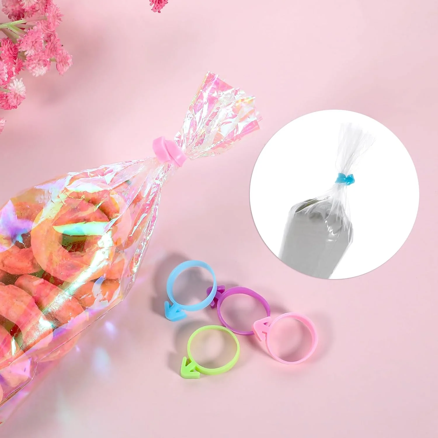 40 عدد گیره کیسه شیرینی پزی، بست های کیسه شیرینی سیلیکونی قابل استفاده مجدد، گیره های کیسه تزئین برای کلوچه ها، کاپ کیک ها، لوازم پخت شیرینی (4 رنگ) 40 عدد گیره کیسه شیرینی پزی، بست های کیسه شیرینی سیلیکونی قابل استفاده مجدد، گیره های کیسه تزئین برای کلوچه ها، کاپ کیک ها، لوازم پخت شیرینی (4 رنگ)