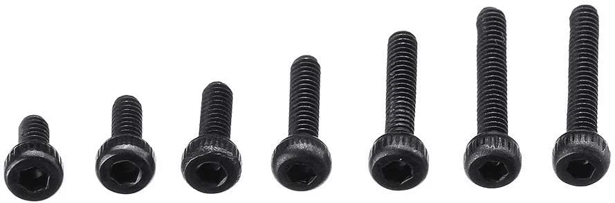 مجموعه 600 عددی پیچ و مهره سوکت شش گوش سر ستونی مشکی با واشرهای تخت و فنری به همراه جعبه پلاستیکی مجموعه 600 عددی پیچ و مهره سوکت شش گوش سر ستونی مشکی با واشرهای تخت و فنری به همراه جعبه پلاستیکی