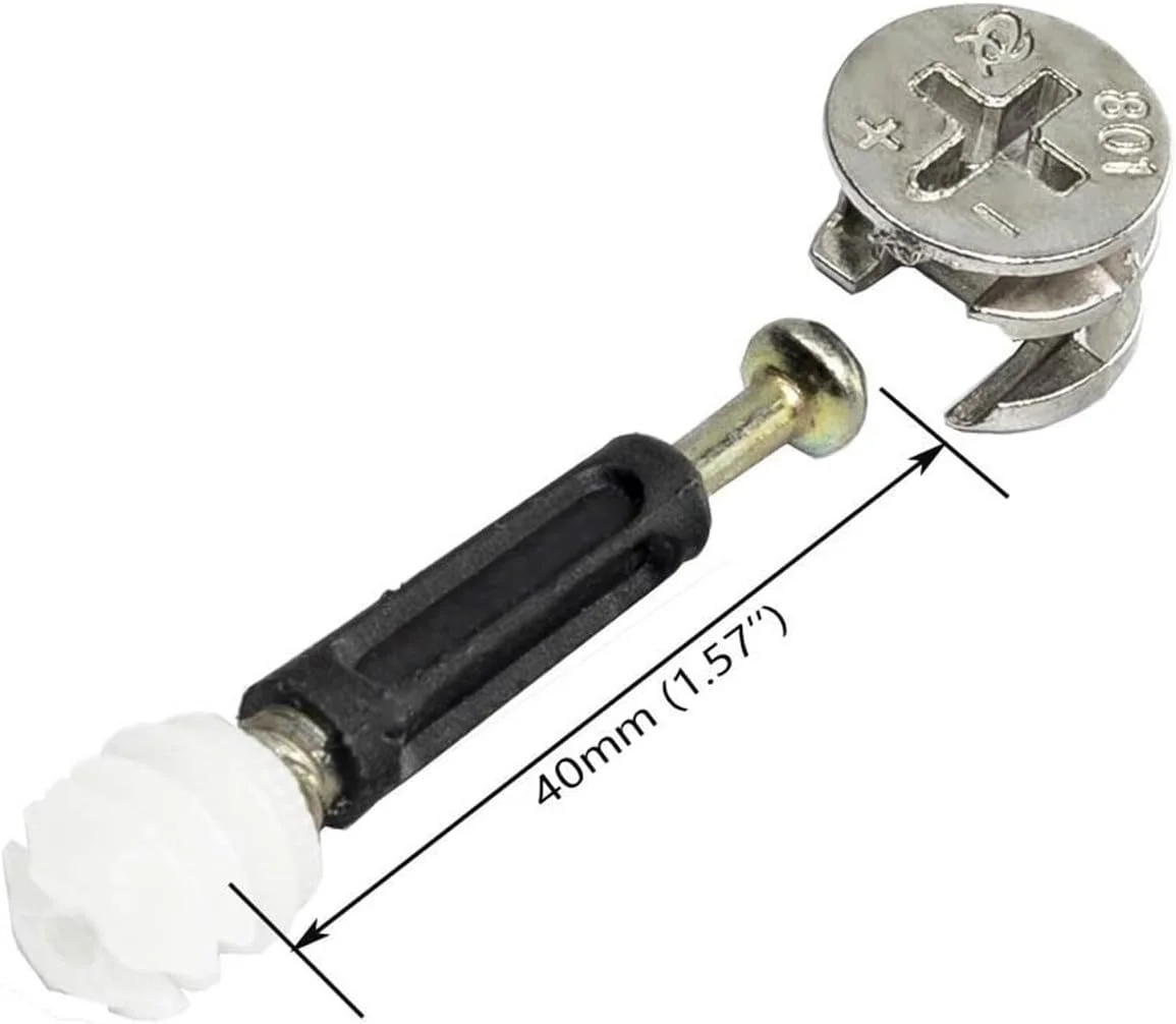 THE WHITE SHOP Cam Locks- Eccentric Wheels Cam Locks for Furniture Connecting Cam Lock Fittings, 3 in 1 Cam Connector Bolt Fittings Fasteners Hardware Parts Nut & Bolt Assortment Sets 108pcs THE WHITE SHOP Cam Locks- Eccentric Wheels Cam Locks for Furniture Connecting Cam Lock Fittings, 3 in 1 Cam Connector Bolt Fittings Fasteners Hardware Parts Nut & Bolt Assortment Sets 108pcs