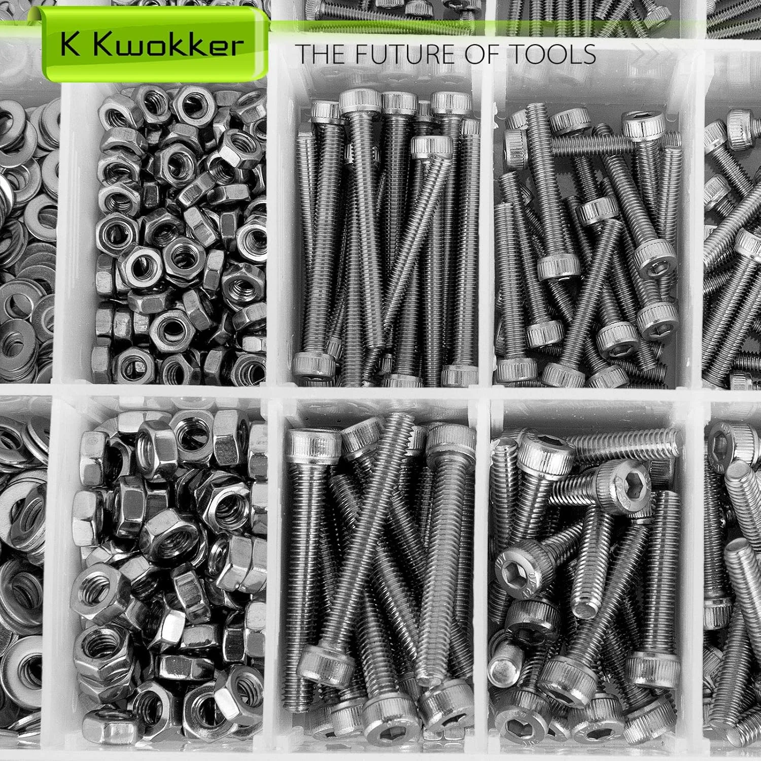 مجموعه پیچ و مهره متریک K Kwokker M2 M3 M4 4MM تا 30MM پیچ های ماشینی سر استوانه ای با سوکت شش گوش، پیچ، مهره و واشر استیل ضد زنگ 304، کیت پیچ و مهره نقره ای مجموعه پیچ و مهره متریک K Kwokker M2 M3 M4 4MM تا 30MM پیچ های ماشینی سر استوانه ای با سوکت شش گوش، پیچ، مهره و واشر استیل ضد زنگ 304، کیت پیچ و مهره نقره ای