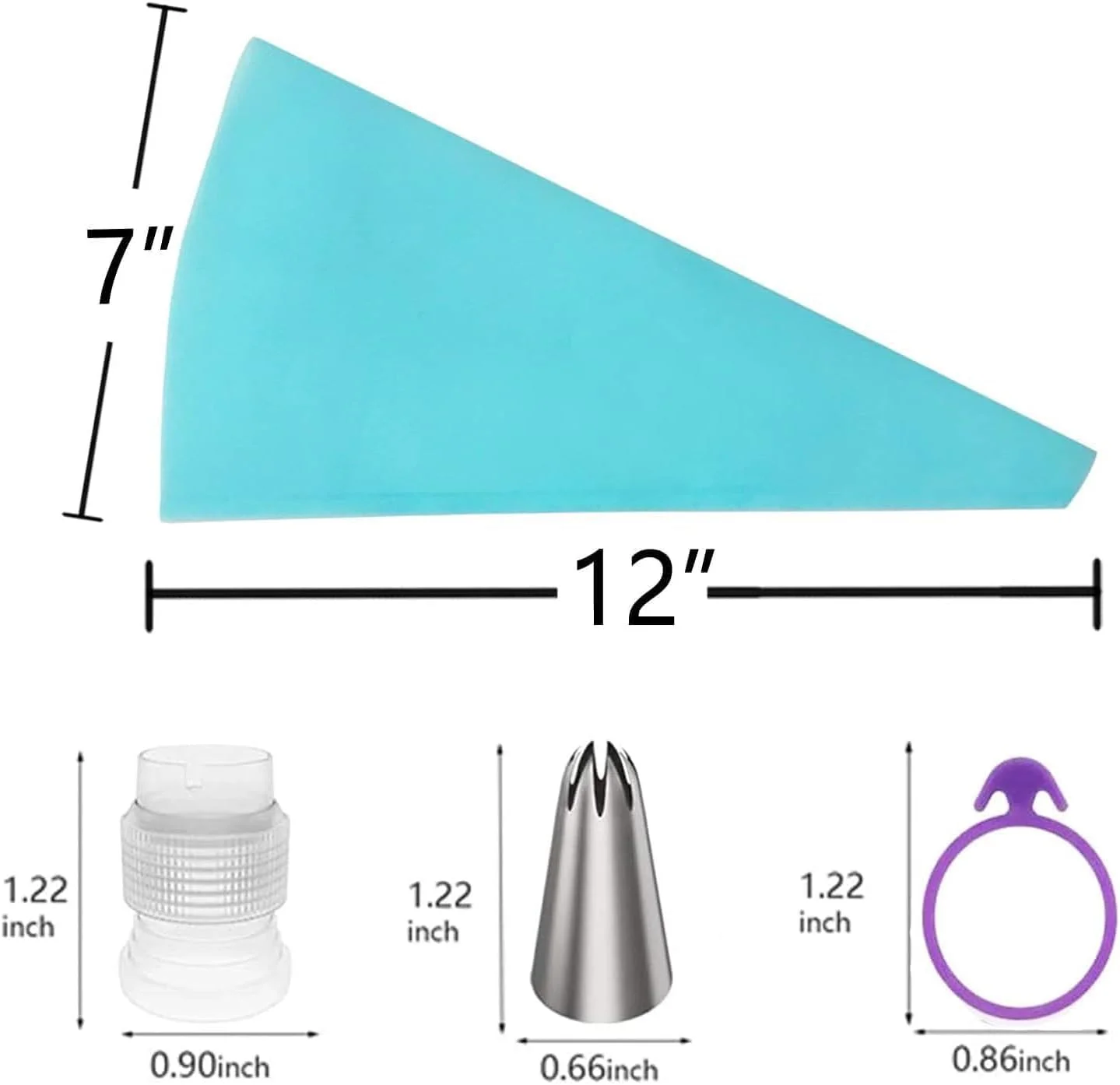 Reusable Piping Bags and Tips Set, Cake Decorating Tools with Icing Pastry Bags, Icing Bags Tips, Couplers and Frosting Bags Ties for Cookie Cupcakes Reusable Piping Bags and Tips Set, Cake Decorating Tools with Icing Pastry Bags, Icing Bags Tips, Couplers and Frosting Bags Ties for Cookie Cupcakes