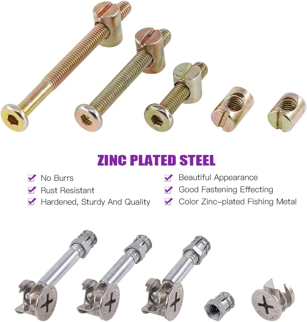 مجموعه اتصالات پیچ و مهره 125 عددی Swpeet 3 در 1 برای اتصال کابینت مبلمان، شامل اتصالات بادامکی با اتصالات غیرعادی مبلمان، اتصال جانبی مبلمان، مهره از پیش نصب شده، پیچ چرخ غیرعادی مجموعه اتصالات پیچ و مهره 125 عددی Swpeet 3 در 1 برای اتصال کابینت مبلمان، شامل اتصالات بادامکی با اتصالات غیرعادی مبلمان، اتصال جانبی مبلمان، مهره از پیش نصب شده، پیچ چرخ غیرعادی