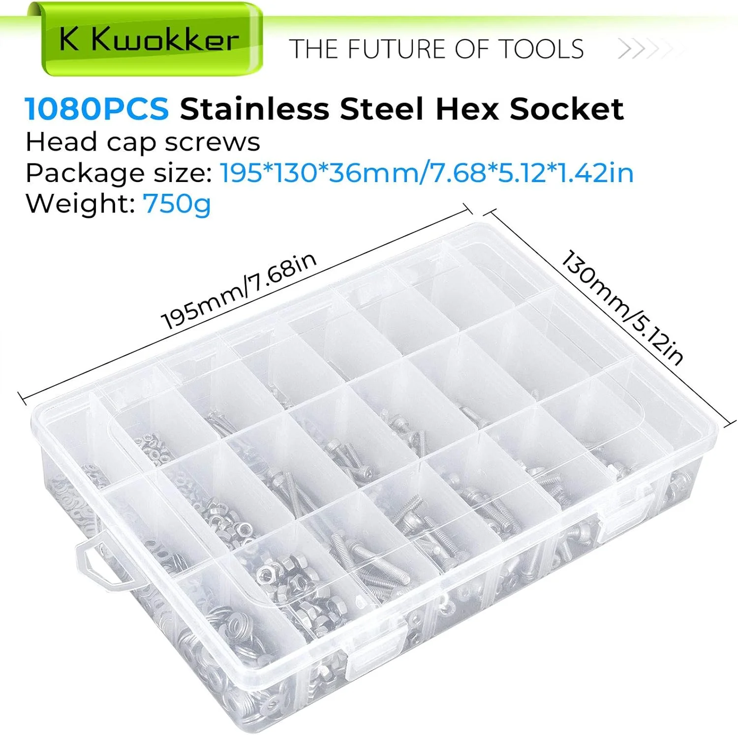 مجموعه پیچ و مهره متریک K Kwokker M2 M3 M4 4MM تا 30MM پیچ های ماشینی سر استوانه ای با سوکت شش گوش، پیچ، مهره و واشر استیل ضد زنگ 304، کیت پیچ و مهره نقره ای مجموعه پیچ و مهره متریک K Kwokker M2 M3 M4 4MM تا 30MM پیچ های ماشینی سر استوانه ای با سوکت شش گوش، پیچ، مهره و واشر استیل ضد زنگ 304، کیت پیچ و مهره نقره ای