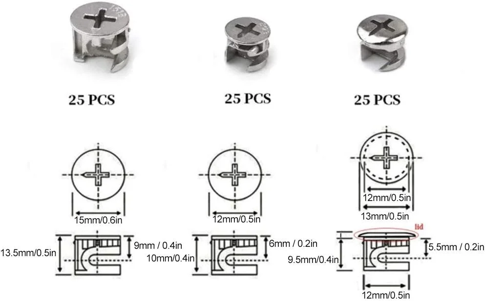مجموعه 75 عددی اتصالات مبلمان Eujgoov شامل قفل بادامکی، مجموعه چرخ غیرعادی مبلمان، ابزار سخت افزاری اتصال دهنده 3 در 1 برای پنل چوبی مجموعه 75 عددی اتصالات مبلمان Eujgoov شامل قفل بادامکی، مجموعه چرخ غیرعادی مبلمان، ابزار سخت افزاری اتصال دهنده 3 در 1 برای پنل چوبی