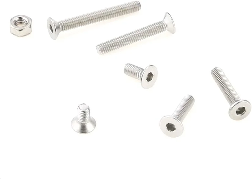 Hilitchi 260-Piece Metric M3 Hex Socket Flat Head Countersunk Bolts Screw Nut Assortment Kit - 304 Stainless Steel Hilitchi 260-Piece Metric M3 Hex Socket Flat Head Countersunk Bolts Screw Nut Assortment Kit - 304 Stainless Steel