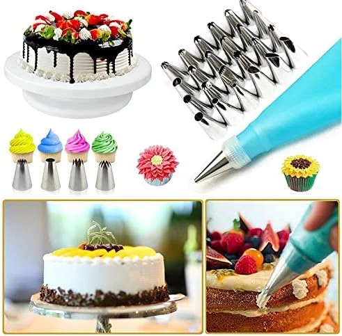 کیت تزئین کیک Premify، لوازم شیرینی پزی 107 تکه با صفحه گردان کیک 11 اینچی، ابزار مجسمه سازی کیک، نوک های آیسینگ، کاردک های کیک، ابزار شیرینی پزی، برش، نازل های کیک برای مبتدیان و حرفه ای ها کیت تزئین کیک Premify، لوازم شیرینی پزی 107 تکه با صفحه گردان کیک 11 اینچی، ابزار مجسمه سازی کیک، نوک های آیسینگ، کاردک های کیک، ابزار شیرینی پزی، برش، نازل های کیک برای مبتدیان و حرفه ای ها