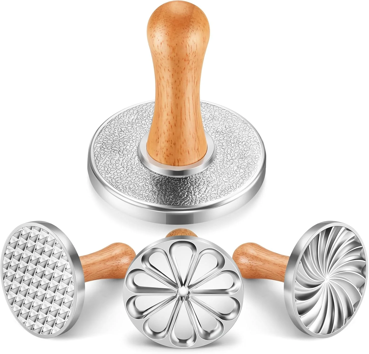 مجموعه مهر کوکی اوپین، شامل 3 عدد قالب برش کوکی فلزی با دسته چوبی، لوازم تزئین کوکی برای پخت خانگی، کیک، شیرینی، بسته هدیه مجموعه مهر کوکی اوپین، شامل 3 عدد قالب برش کوکی فلزی با دسته چوبی، لوازم تزئین کوکی برای پخت خانگی، کیک، شیرینی، بسته هدیه